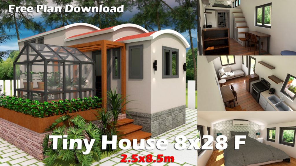 Dream Tiny House with Green house and Interior Design ...