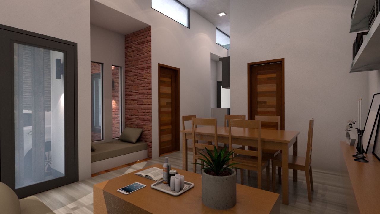 Interior Design One Story House 8x10M - SamPhoas Plan