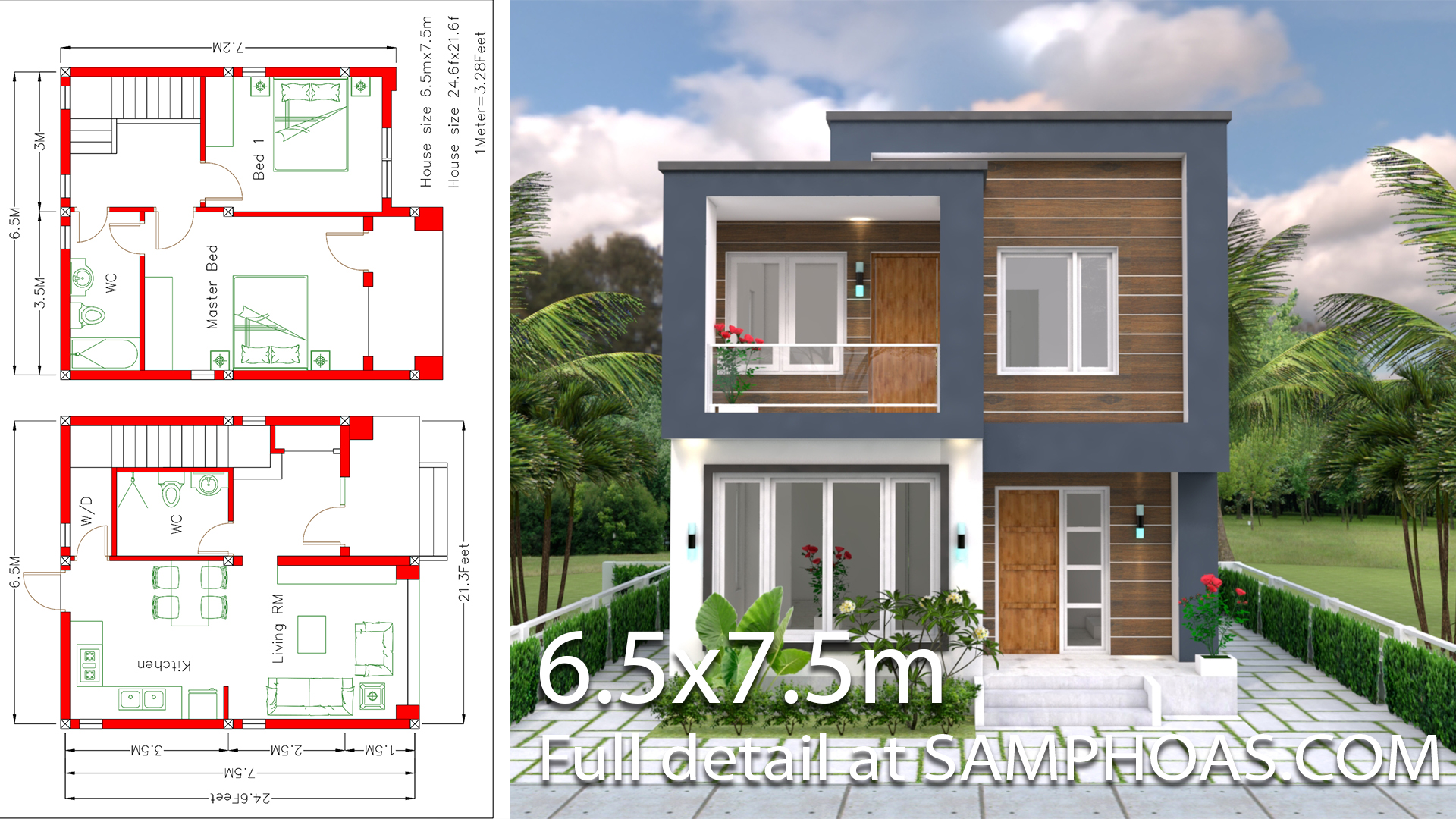 Home design 6.5x7.5m c1