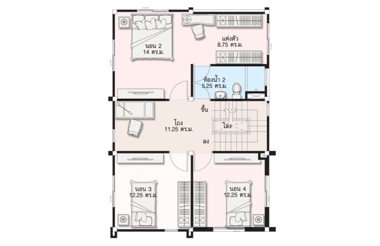 5 Ideas Home design plan 7x10m - SamPhoas Plan